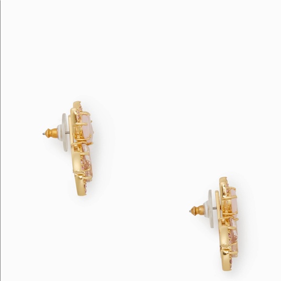 ♠️ Kate Spade Pink Blushing Blooms Ear Jackets - Picture 7 of 8